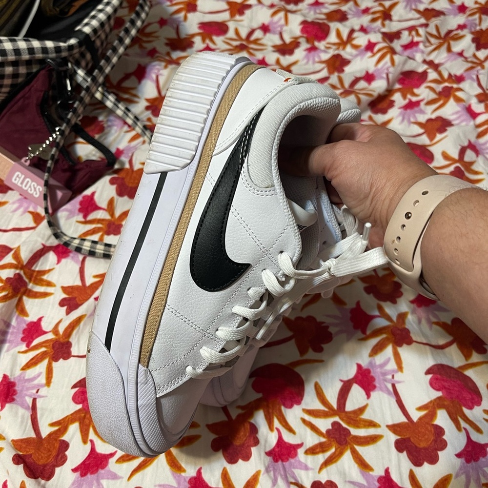 Nike White and Black Athletic Shoes legacy